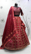 BRIDESMAID VOL. 29 DESIGNER VELVET LEHENGA SERIES 2281 TO 2285 Anant Tex Exports Private Limited