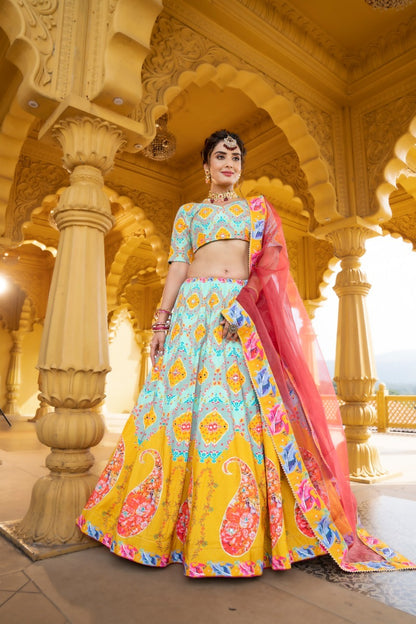 PARTHEE DESIGNER VAISHALI SILK PRINTED LEHENGA CHOLI Anant Tex Exports Private Limited