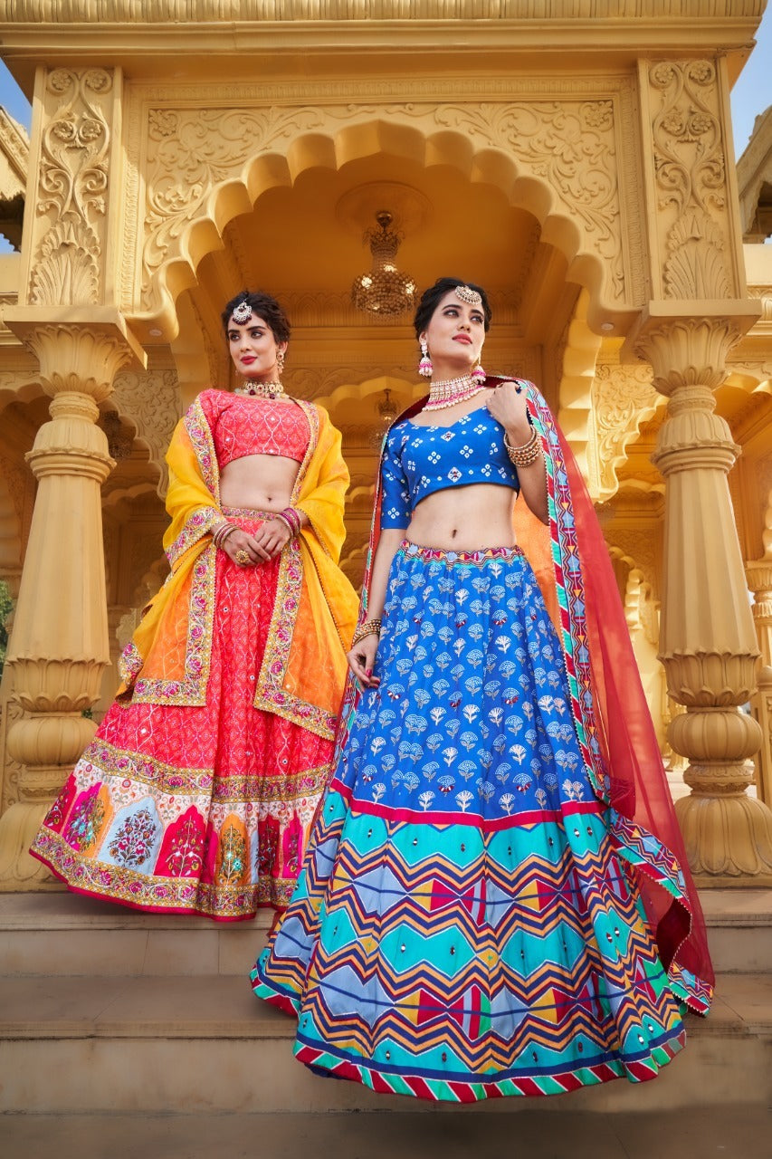 PARTHEE DESIGNER VAISHALI SILK PRINTED LEHENGA CHOLI Anant Tex Exports Private Limited