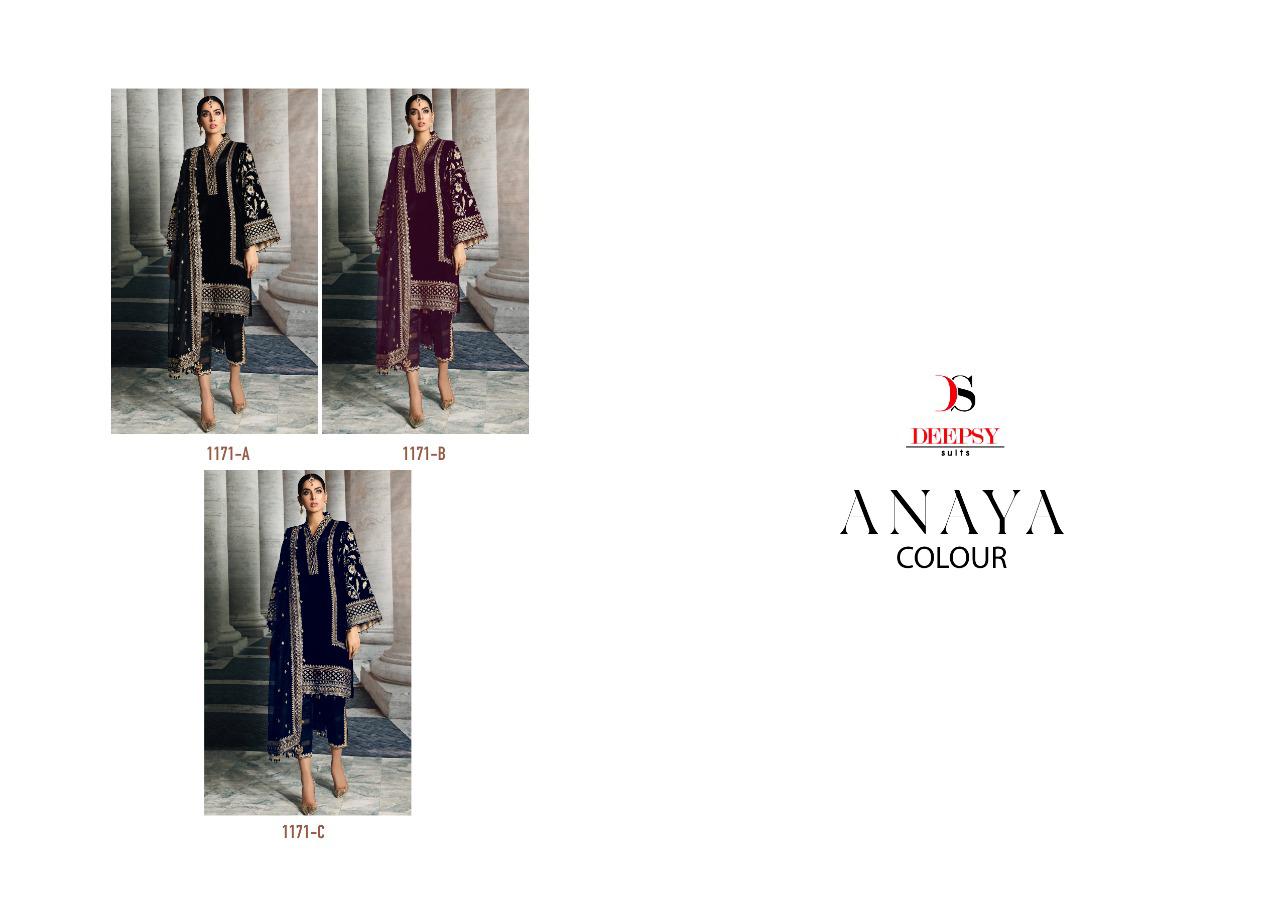 Deepsy Anaya Velvet Salwar Suit Anant Tex Exports Private Limited