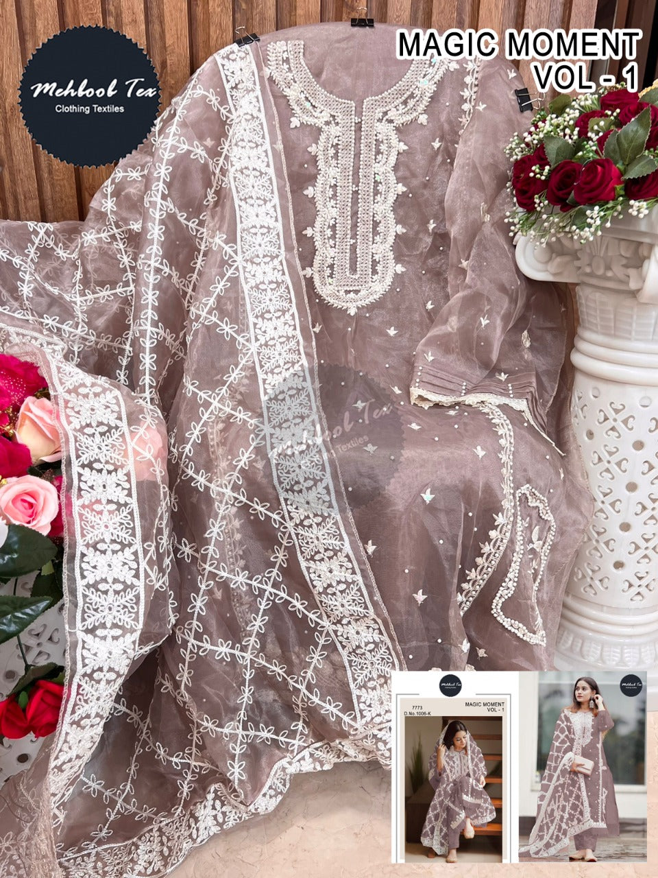 Occasion Wear Embroidery Suit D.no-1006 Anant Tex Exports Private Limited