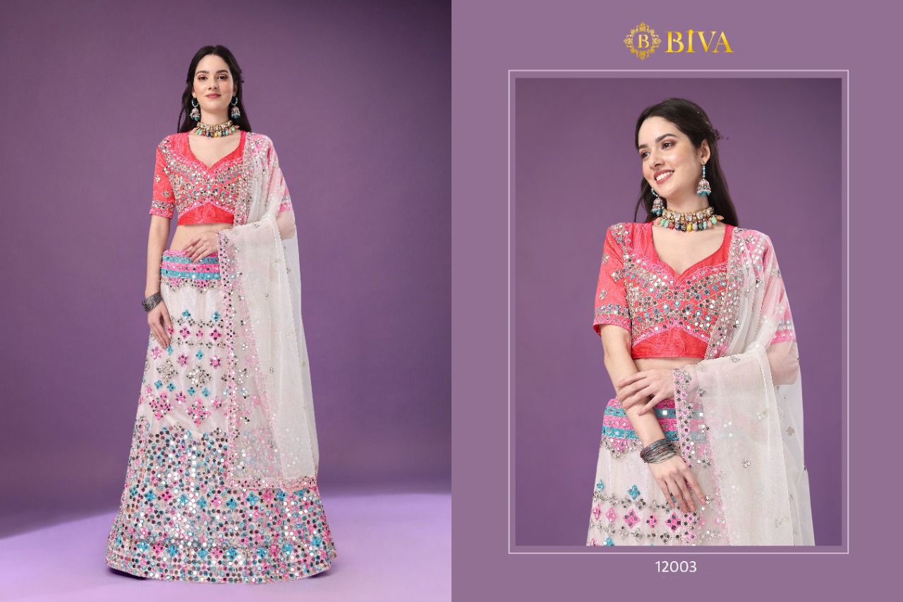 BIVA-MONALISAA VOL-2 12001 To 12003 SERIES LEHENGA Anant Tex Exports Private Limited