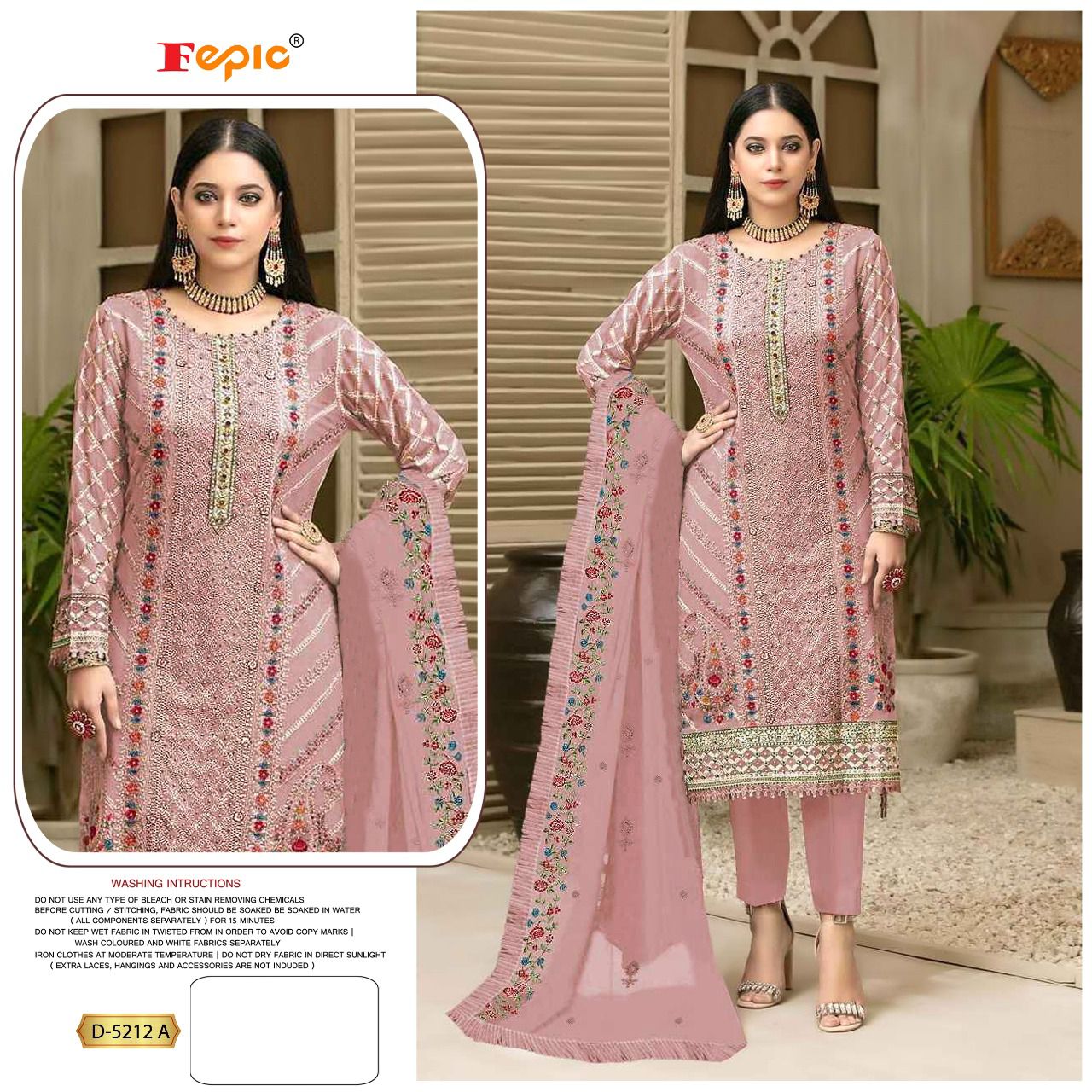 FEPIC ROSEMEEN D.NO. D-5212 DESIGNER SUIT Anant Tex Exports Private Limited