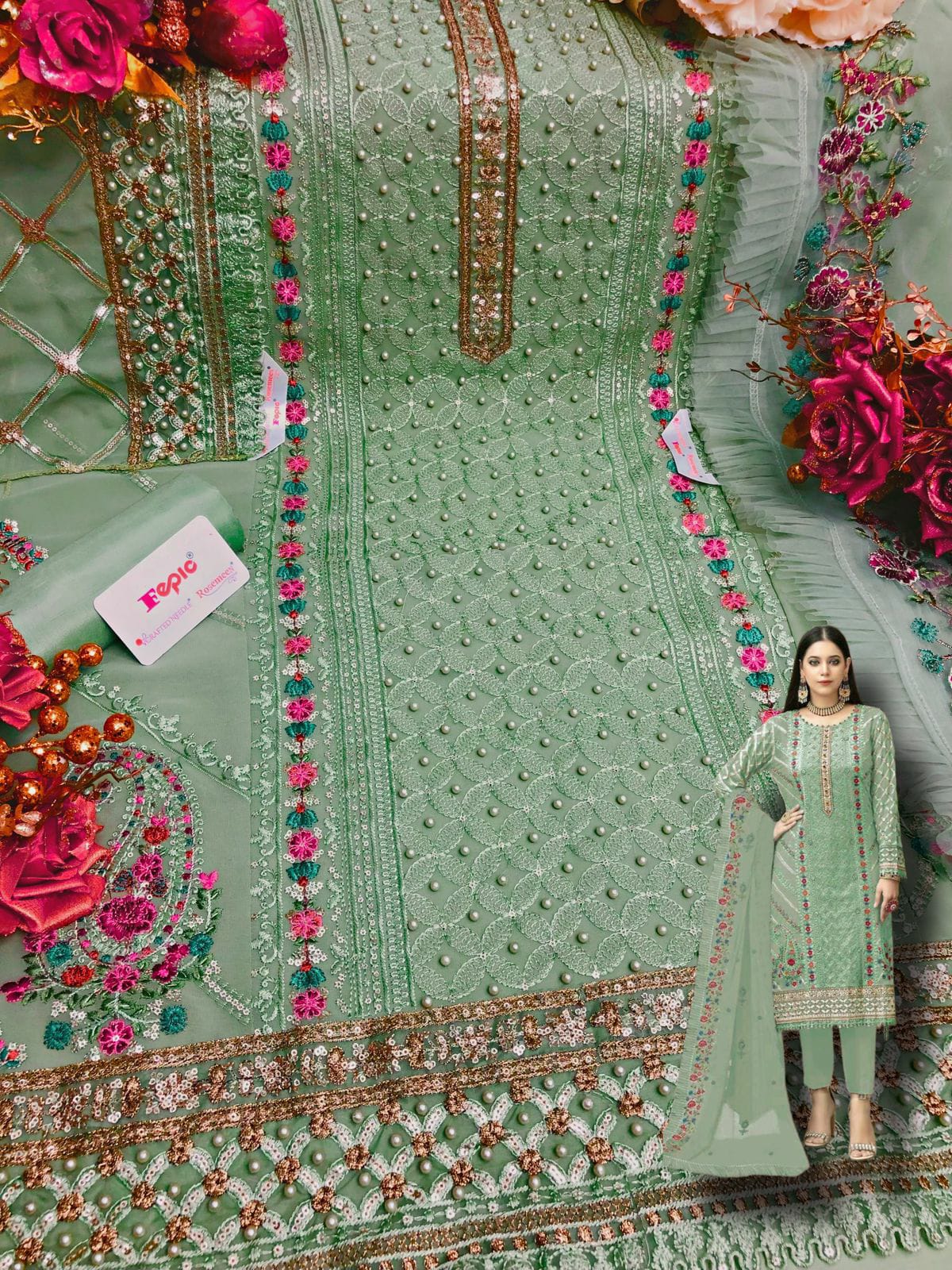 FEPIC ROSEMEEN D.NO. D-5212 DESIGNER SUIT Anant Tex Exports Private Limited