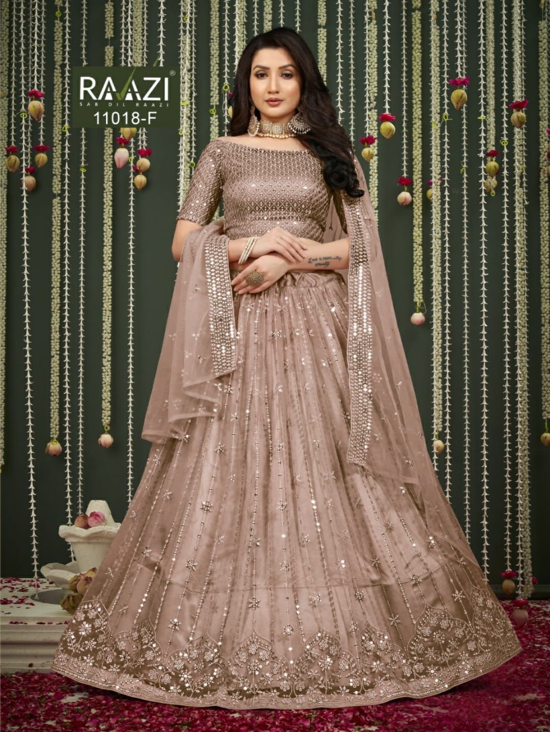 RAAZI- MIRROR MAGIC D.NO.11018 DESIGNER LEHENGA Anant Tex Exports Private Limited