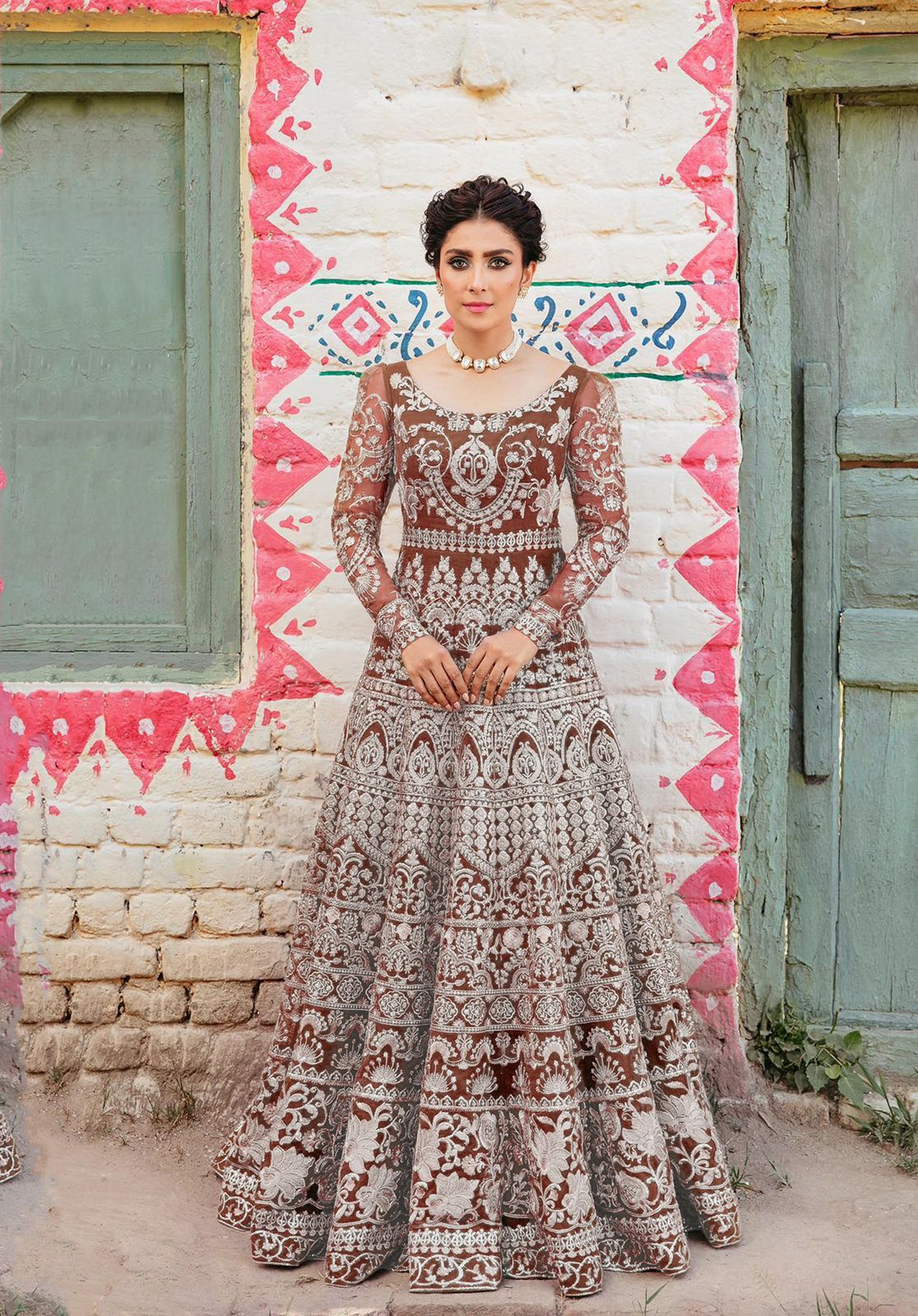 Buy Indian Wedding Reception Wear Long Anarkali Gown Suit Bridesmaids Wear  Engagment Function Wear Mehendi Function Wear Anarkali Dupatta Dresse  Online in India - Etsy