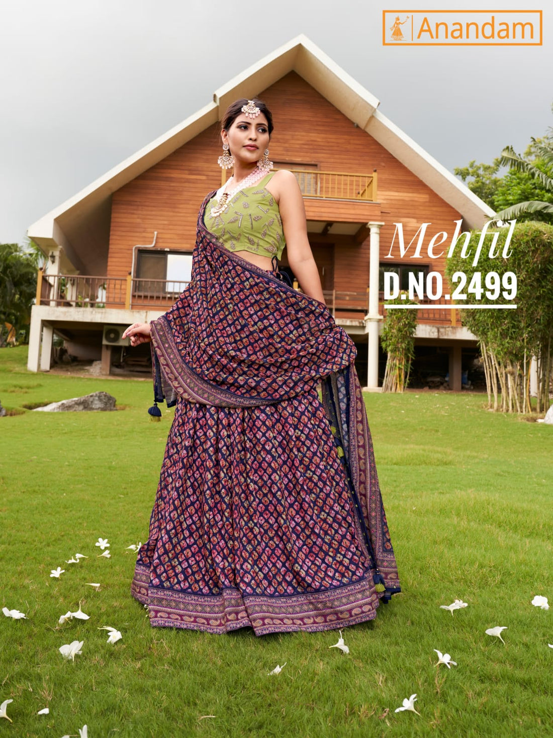 MEHFIL PARTY WEAR LEHENGA D.NO 2497 TO 2501 Anant Tex Exports Private Limited