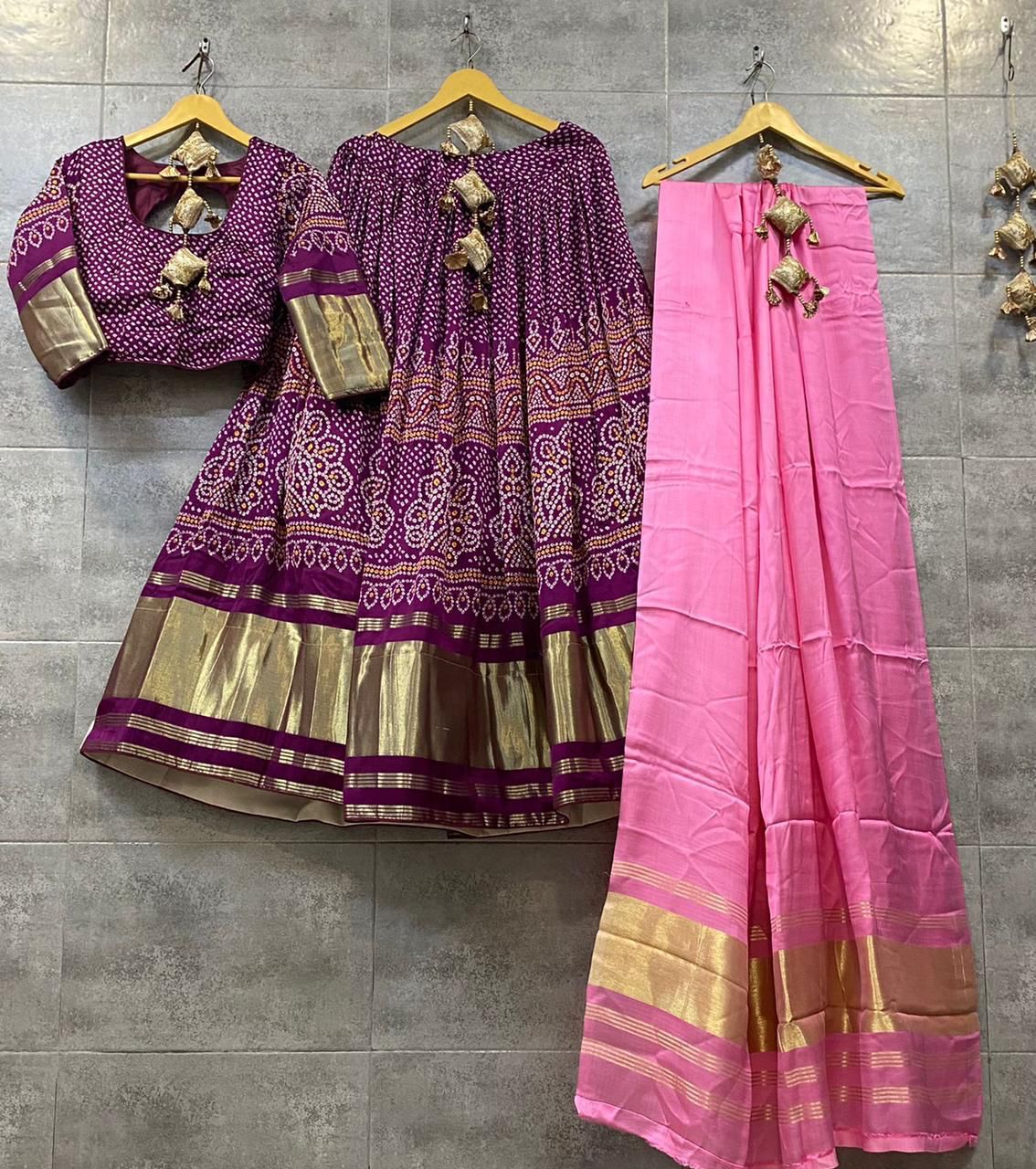 Party Wear Designer Pure Gaji Silk Chaniya Choli Anant Tex Exports Private Limited