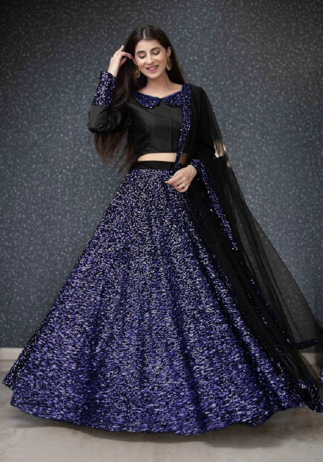 Crop top lehenga for party hotsell