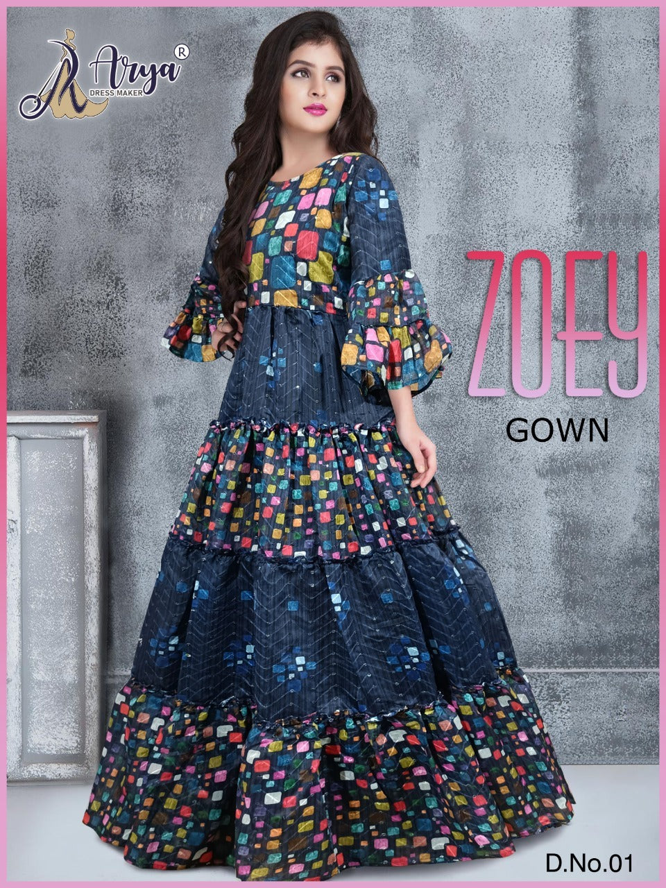 Kids Designer Partywear Gwon Zoey Dno.01 Anant Tex Exports Private Limited