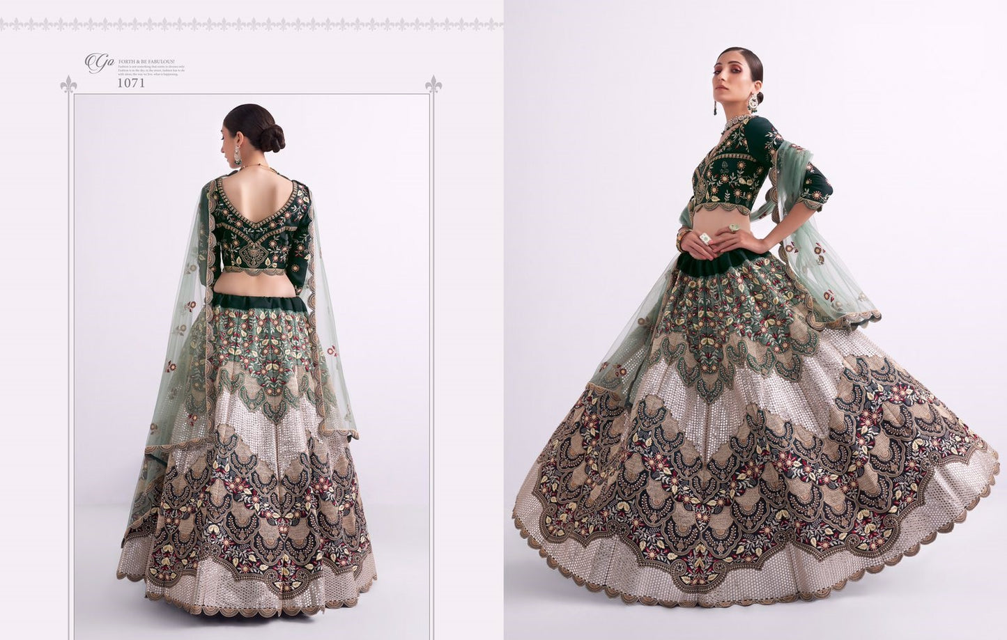 Alizeh Shades 1071 Designer Bridal Wear Lehenga Choli Online Wholesaler Anant Tex Exports Private Limited