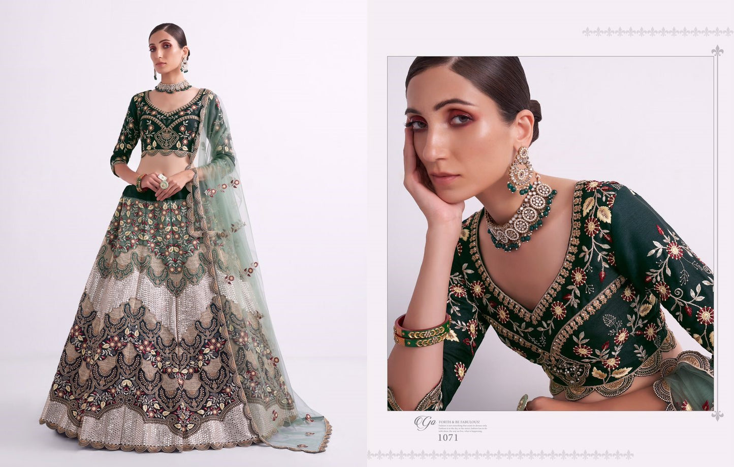 Alizeh Shades 1071 Designer Bridal Wear Lehenga Choli Online Wholesaler Anant Tex Exports Private Limited