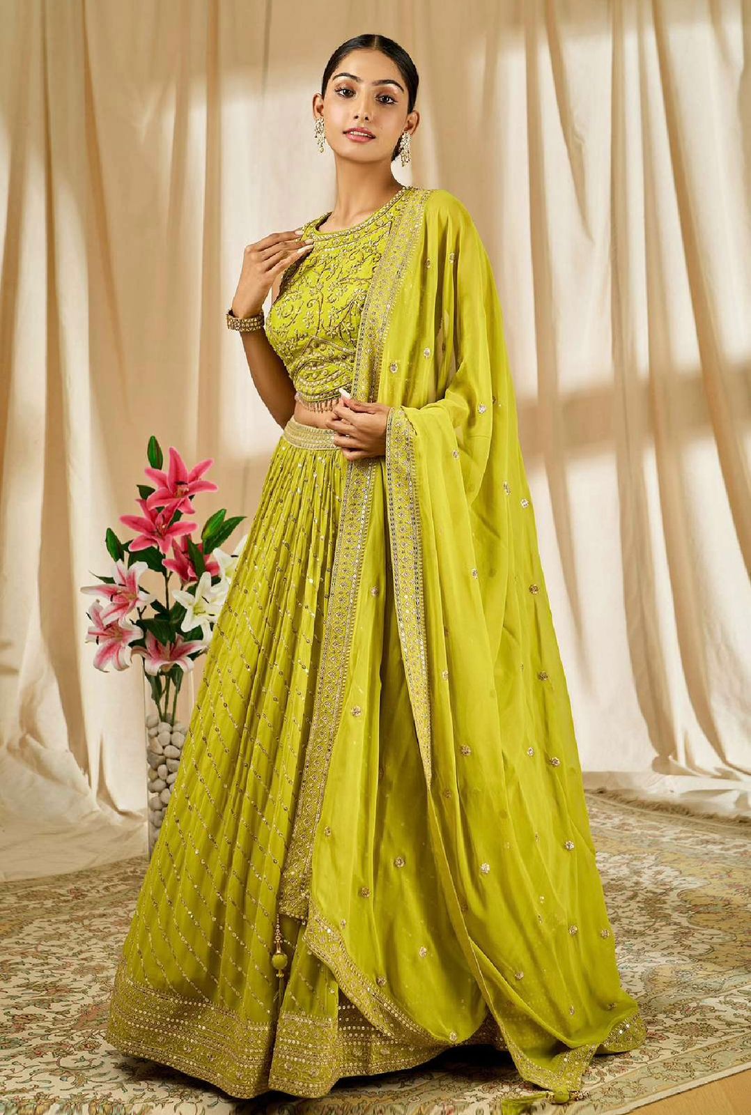 Buy Indo-Western Party Wear Lehenga Style Sarees Hindu Wedding Clothing  Online for Women in Malaysia