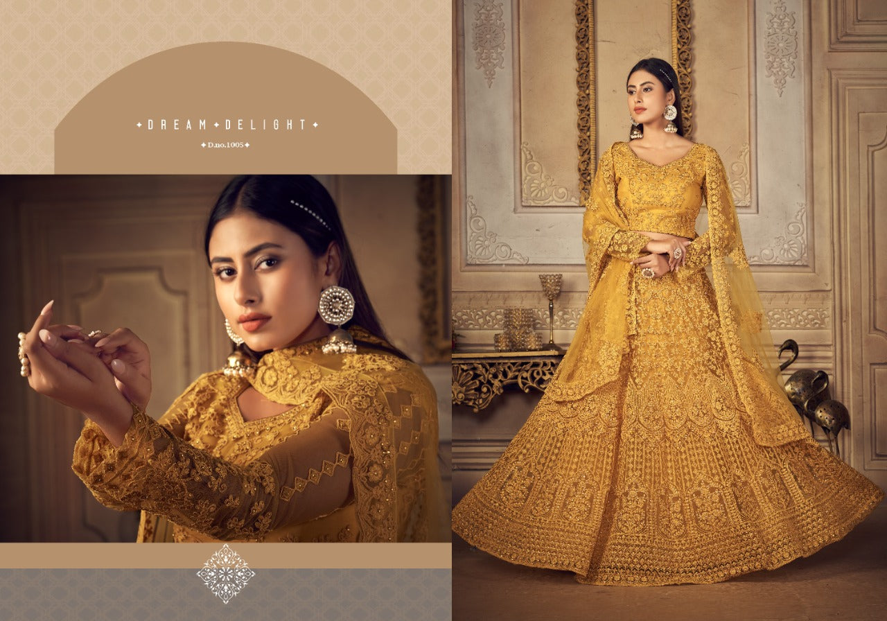 WEDDING BRIDAL PREMIUM LEHENGA COLLECTION D.NO 1005 Anant Tex Exports Private Limited
