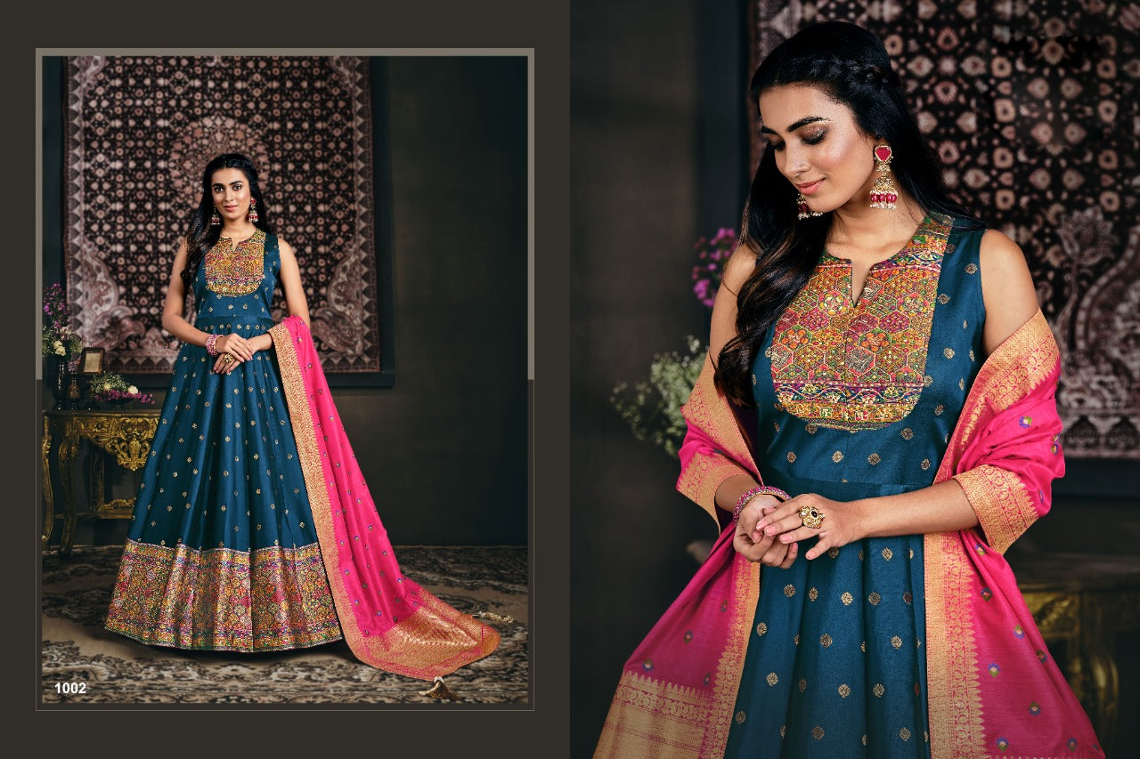 PARTY WEAR BANARASIYA LEHENGA 1002 TO 1003 Anant Tex Exports Private Limited