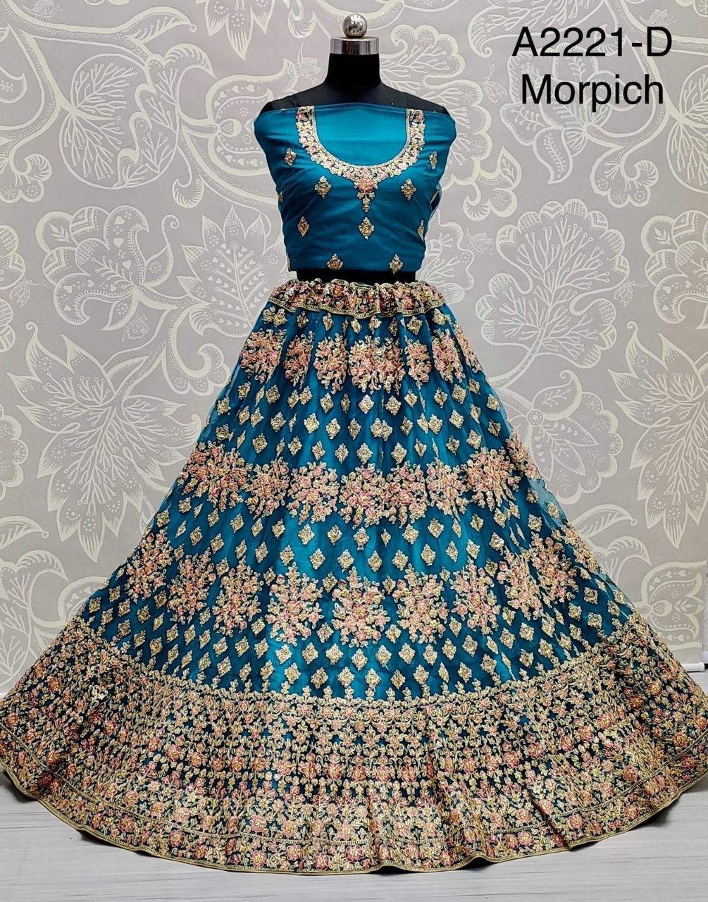 Designer Net Lehenga Choli Dno A 2221 Anant Tex Exports Private Limited