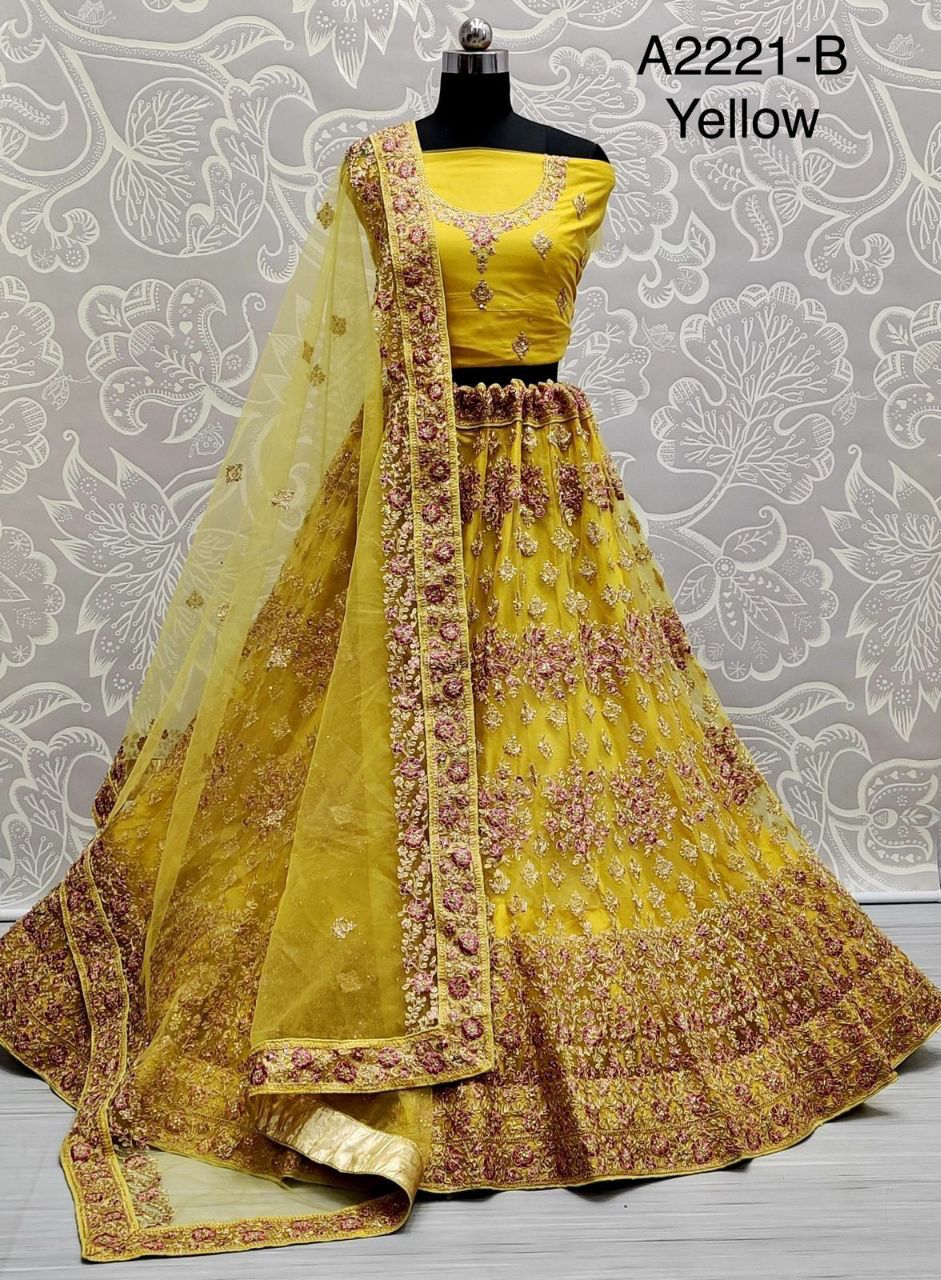 Designer Net Lehenga Choli Dno A 2221 Anant Tex Exports Private Limited