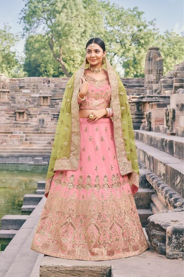 NAKKASHI KASAK DESIGNER LEHENGA D.NO - 4227 Anant Tex Exports Private Limited