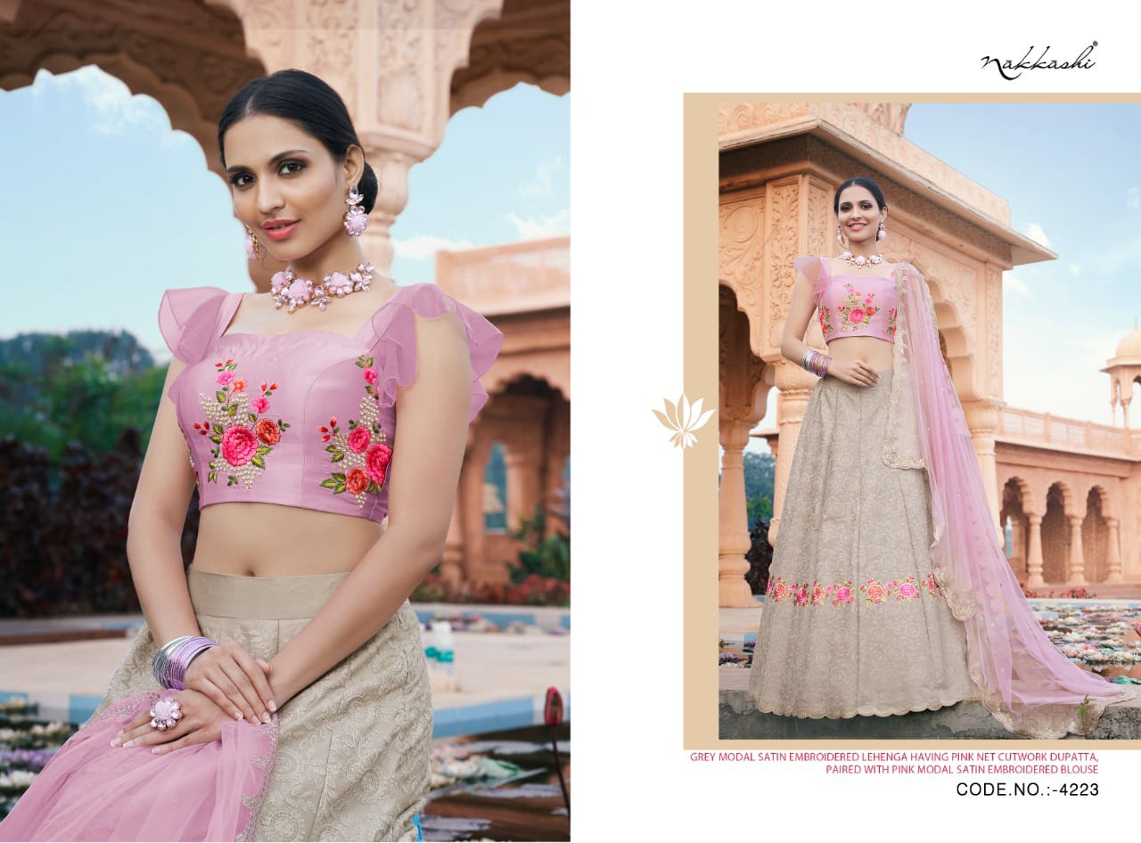 NAKKASHI KASAK DESIGNER LEHENGA D.NO - 4223 Anant Tex Exports Private Limited