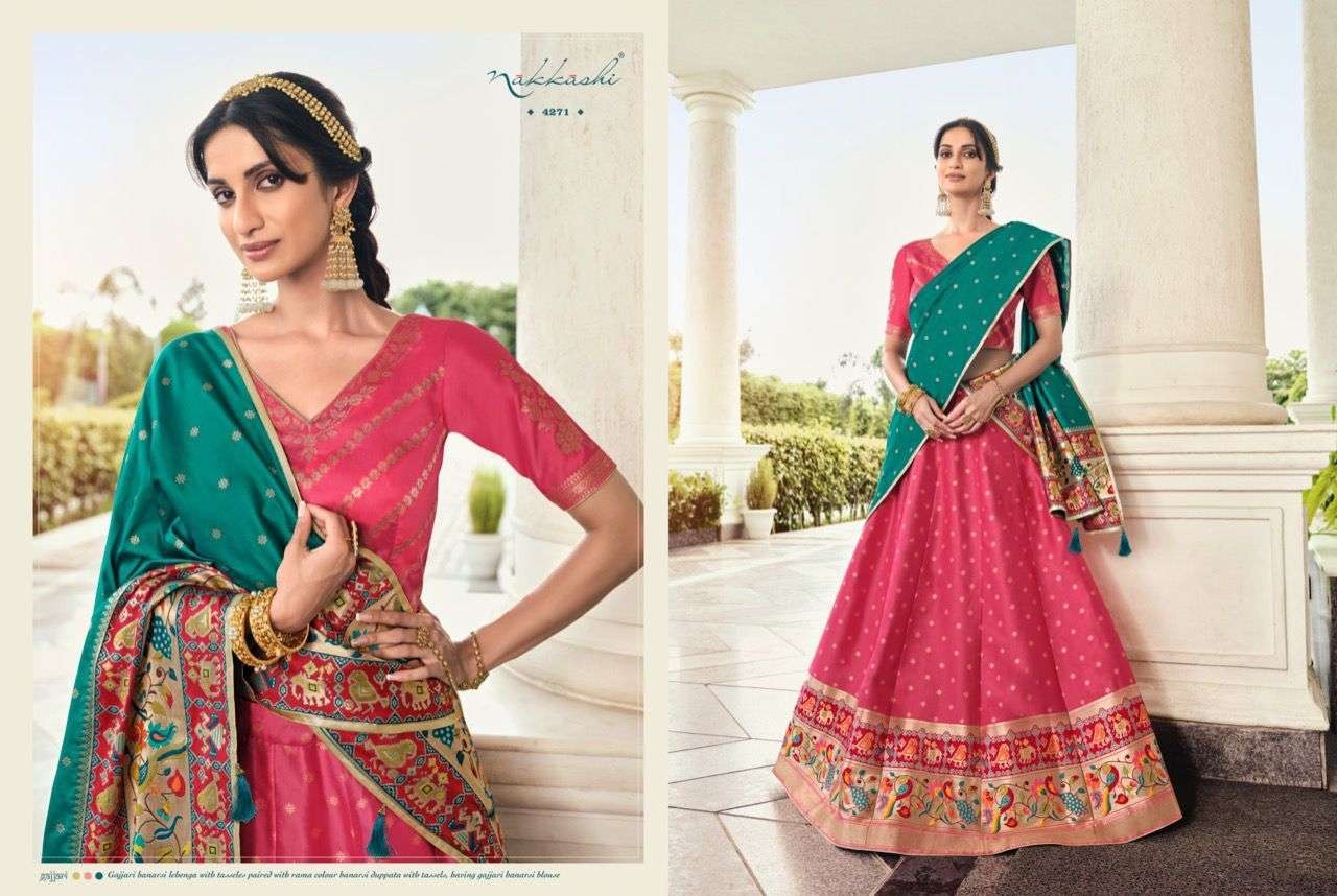 Nakkashi Designer Banarasi Lehenga Series 4270 To 4278 Anant Tex Exports Private Limited