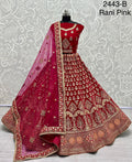 Designer Velvet Bridal Lehenga D.no.2443 Anant Tex Exports Private Limited