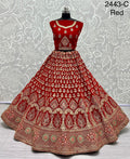 Designer Velvet Bridal Lehenga D.no.2443 Anant Tex Exports Private Limited