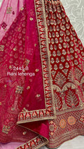 Designer Velvet Bridal Lehenga D.no.2443 Anant Tex Exports Private Limited