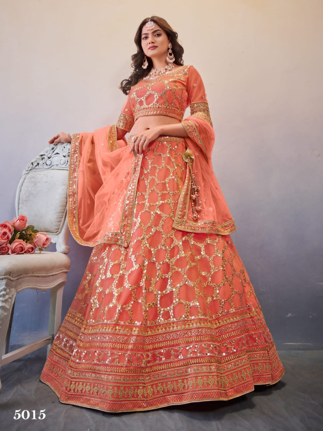 ANANTESH LIFESTYLE OCCASIONS VOL 4 PREMIUM OCCASION WEAR LEHENGA CHOLI D.NO 5014 Anant Tex Exports Private Limited