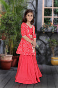 Lucaya 104 Rani Pink Colour Silk Kids Lehenga Anant Tex Exports Private Limited