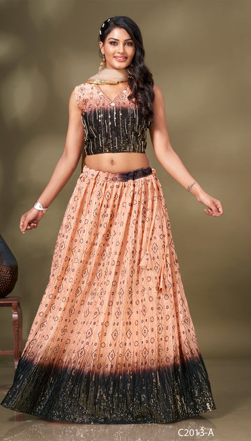 READYMADE CROP TOP LEHENGA D.NO C2013 Anant Tex Exports Private Limited