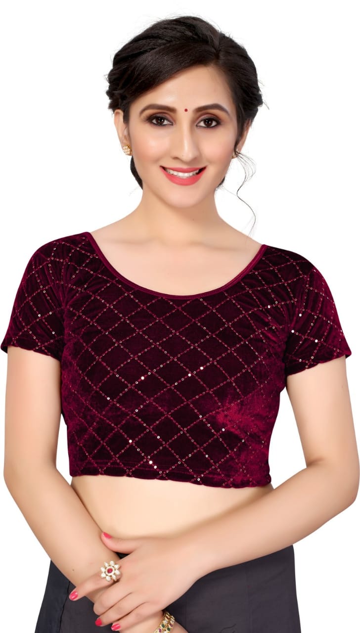 VALVET CHOKDI SEQUENCE BLOUSE Anant Tex Exports Private Limited