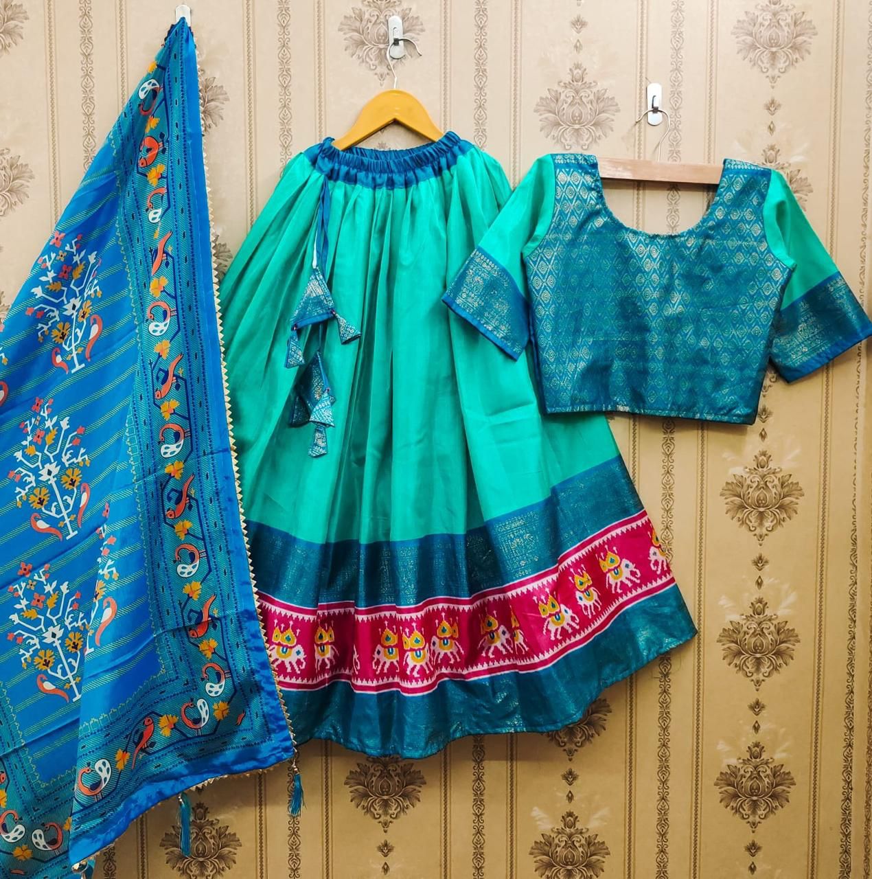 Buy Comet Enterprise LEHENGA CHOLI | - Kids Lehenga-Bridal Wear | For Girls  2-5 years | Fancy Designer Gagra Choli Suits-For navaratri Weddings |  Taffeta heavy Satin Silk (2-3 Years, pink) at Amazon.in