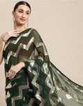 Festive Wear Zig Zag Heavy Georgette Saree Anant Tex Exports Private Limited