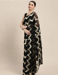 Festive Wear Zig Zag Heavy Georgette Saree Anant Tex Exports Private Limited