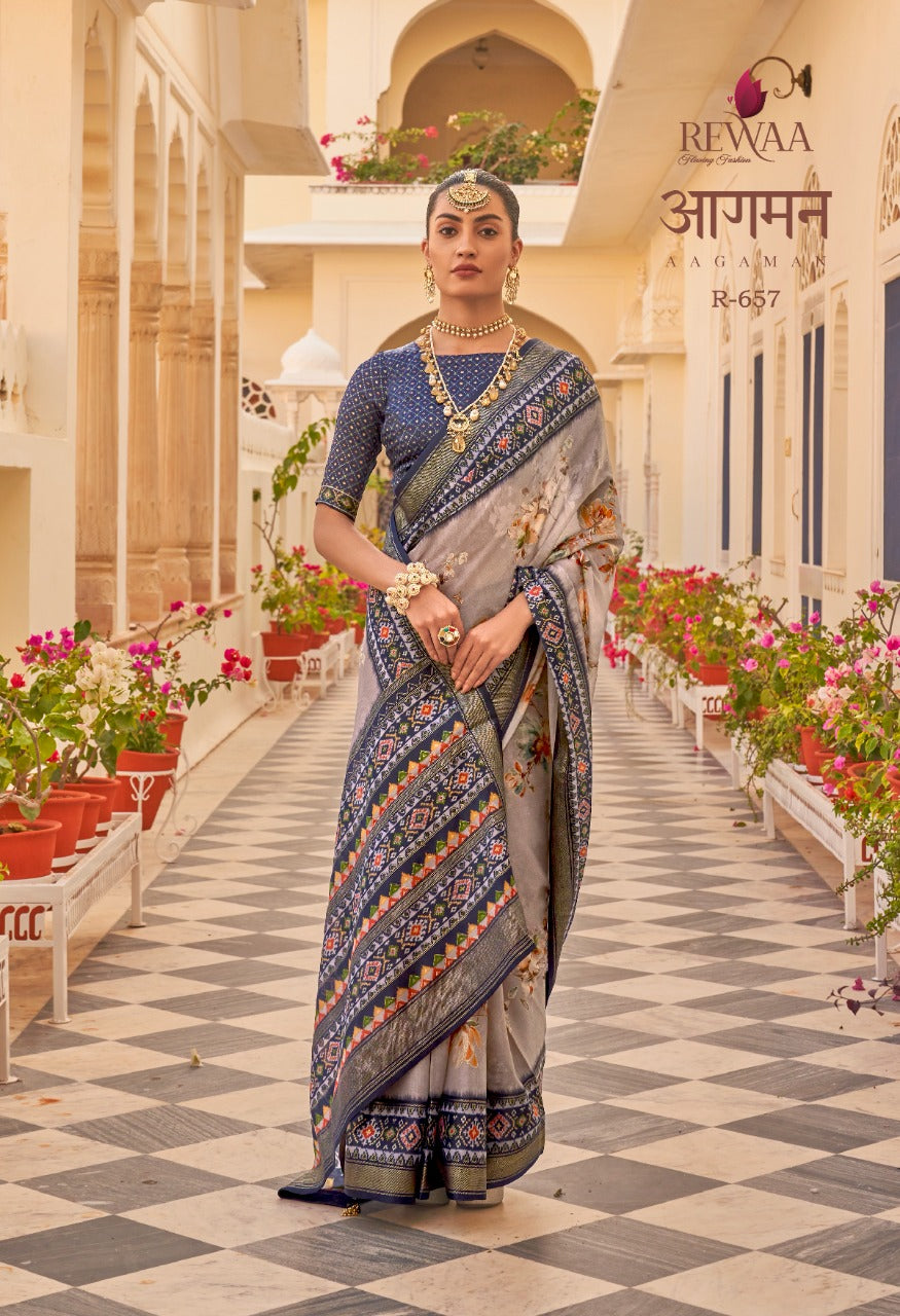 REWAA AAGAMAN CHIFFON SAREE Anant Tex Exports Private Limited