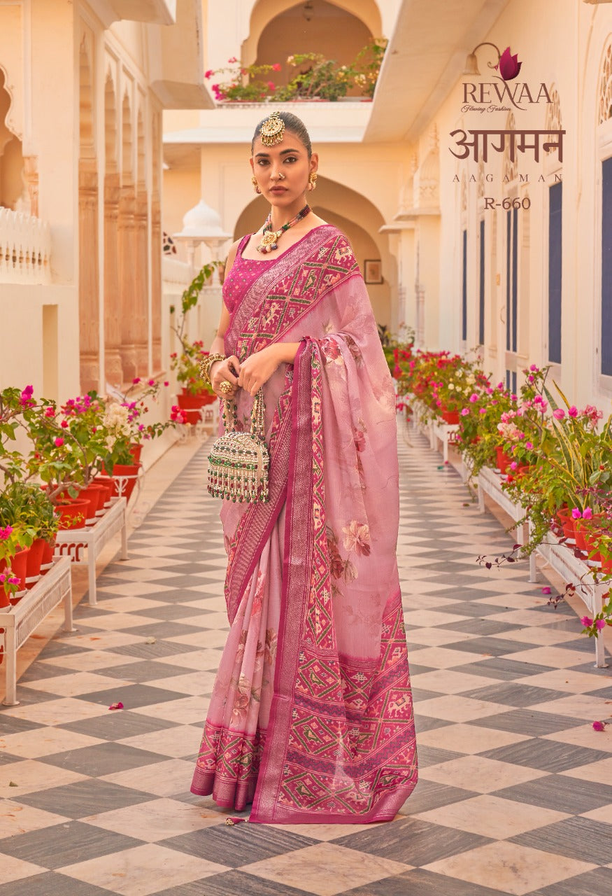 REWAA AAGAMAN CHIFFON SAREE Anant Tex Exports Private Limited