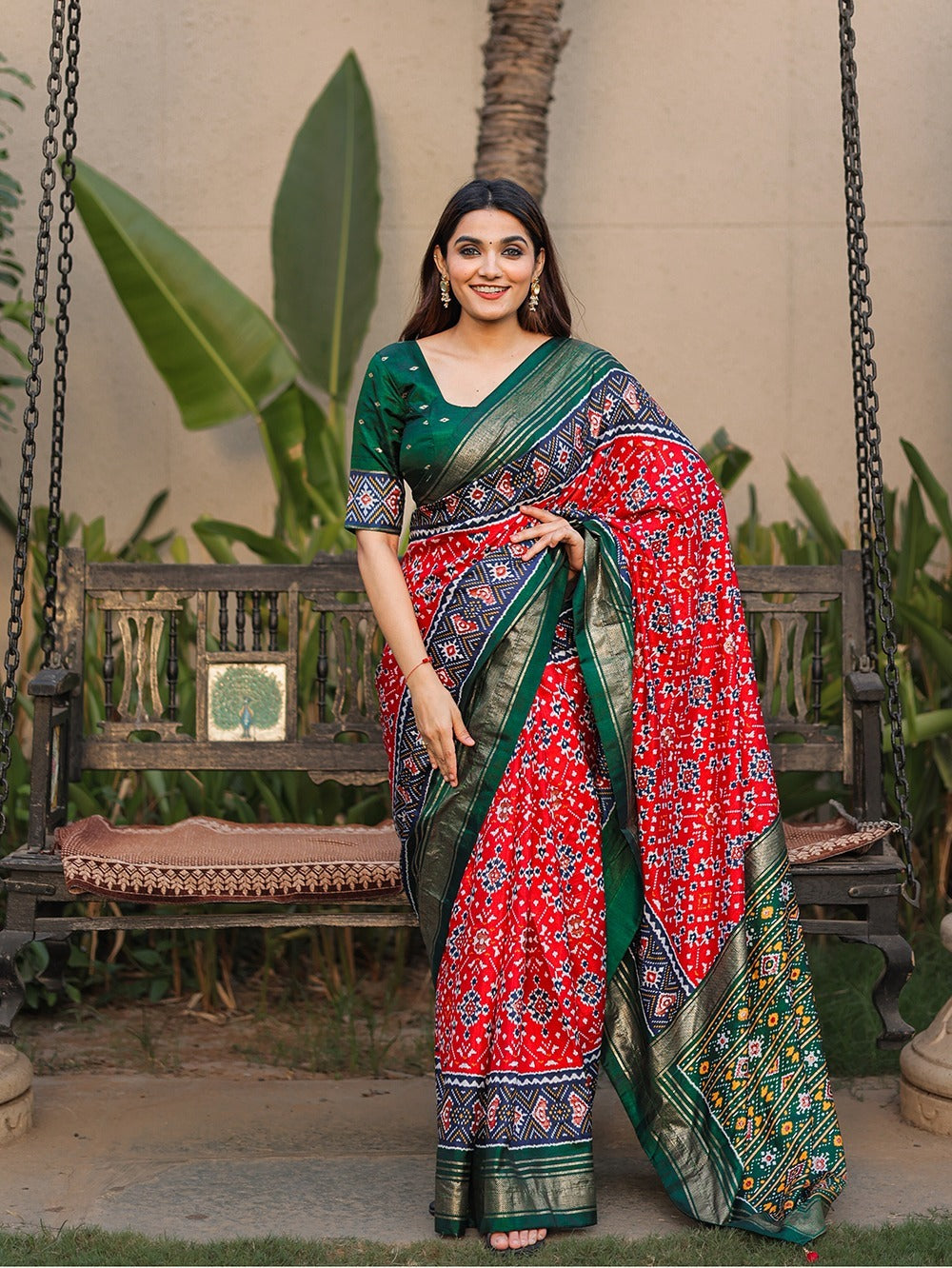 Party Wear Block Print Linen Printed Saree, 6.3 m (with blouse piece) at Rs  675 in Jaipur