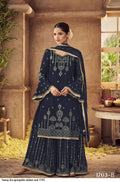 D.NO- 1703 HEAVY FOX GEORGETTE PLAZZO SUIT Anant Tex Exports Private Limited