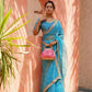 MANJULA KARIGIRI ORGANZA LEHARIYA PATTERN SAREES Anant Tex Exports Private Limited