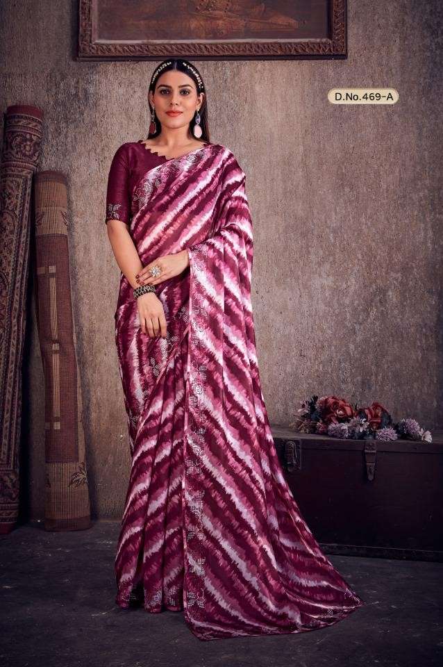 MEHEK 469 SERIES JIMMY SILK WITH DIRECT DIGITAL PRINT SAREE Anant Tex Exports Private Limited