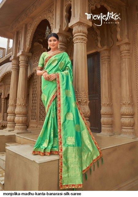 MONJOLIKA MADHU KANTA BANARASI SILK SAREE Anant Tex Exports Private Limited