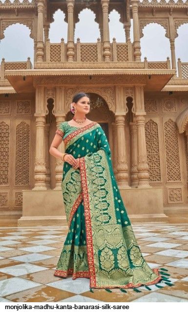 MONJOLIKA MADHU KANTA BANARASI SILK SAREE Anant Tex Exports Private Limited