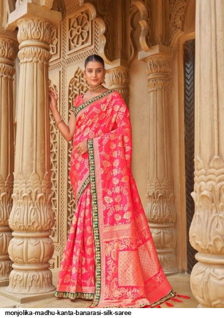 MONJOLIKA MADHU KANTA BANARASI SILK SAREE Anant Tex Exports Private Limited