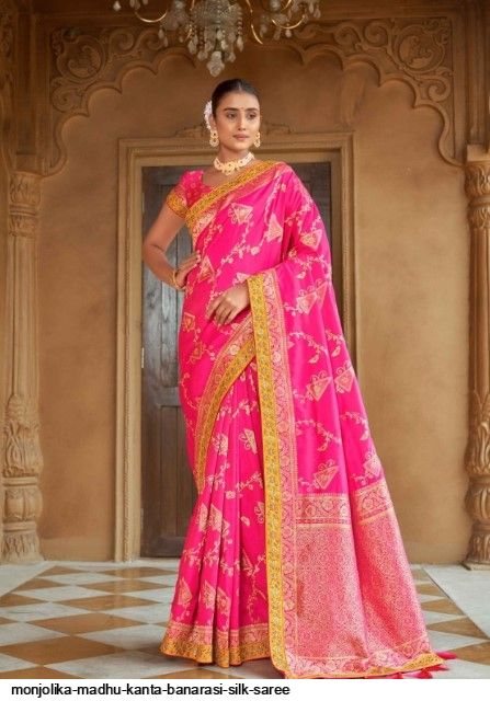 MONJOLIKA MADHU KANTA BANARASI SILK SAREE Anant Tex Exports Private Limited